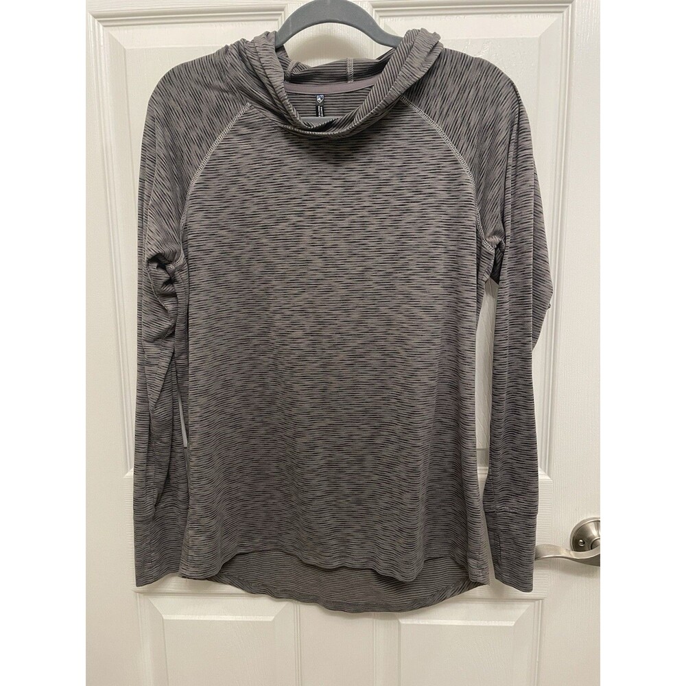 Kuhl Womens Medium Aspira Hoodie Gray Outdoor Hiking